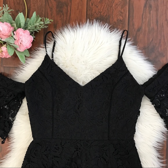 NWOT Adelyn Rae Krista Black Lace Sheath Dress - Picture 5 of 6